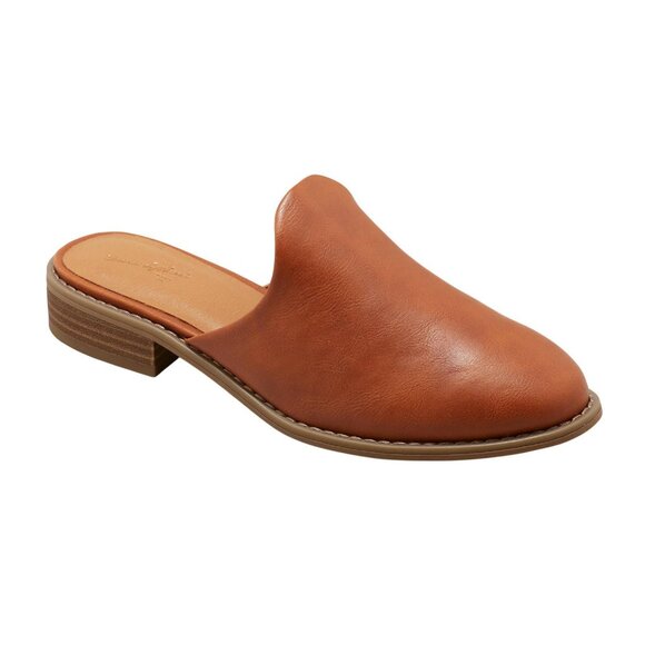 NWT Universal Thread Womens Maura Mule Flats 81879404 Brown 6M - Picture 1 of 9
